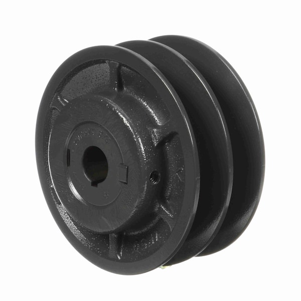 2 Groove Cast Iron Finish Bore Fhp Variable Pitch Sheave, 2VP50X3/4